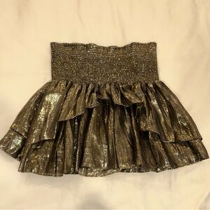 Ramy Brook Eva metallic skirt